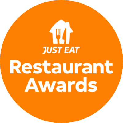 Galardón de Just Eat Awards 2021 con Bilboburger como ganador del Mejor Restaurante en la zona norte de Bilbao